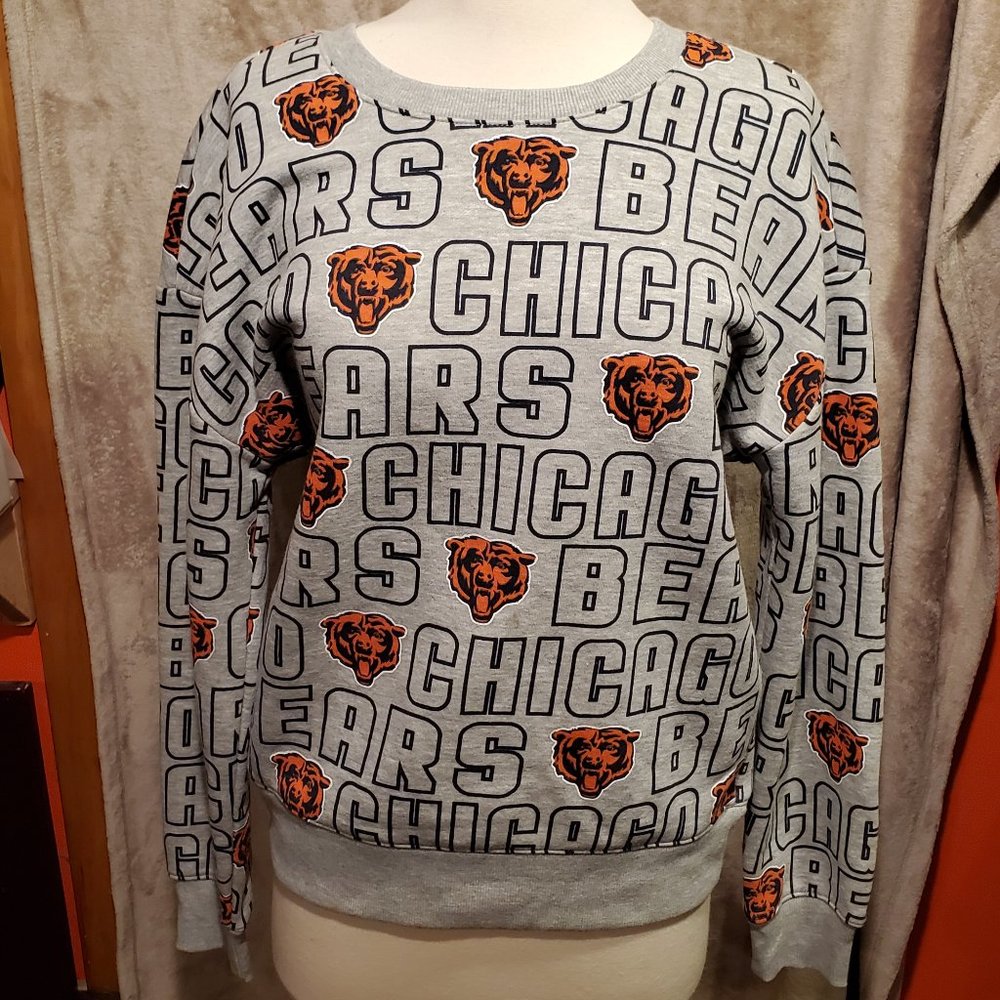 NWOT Chicago Bears NFL Gray Sweatshirt Junior's Medium New
